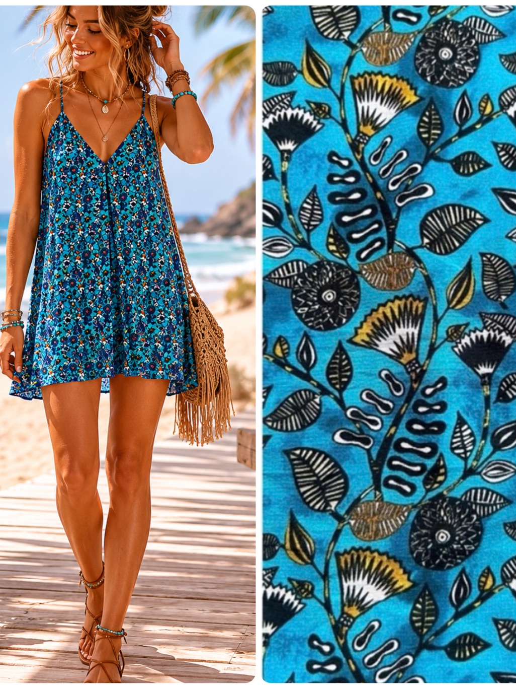 Alice + Olivia Mini Dress Sz S Silk Blend Fan Floral Laguna Fierra Summer Resort